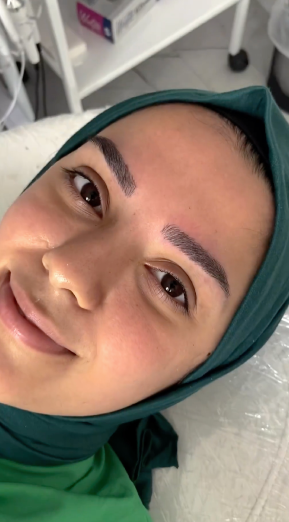 Microblading sonrası kaş görünümü videosu